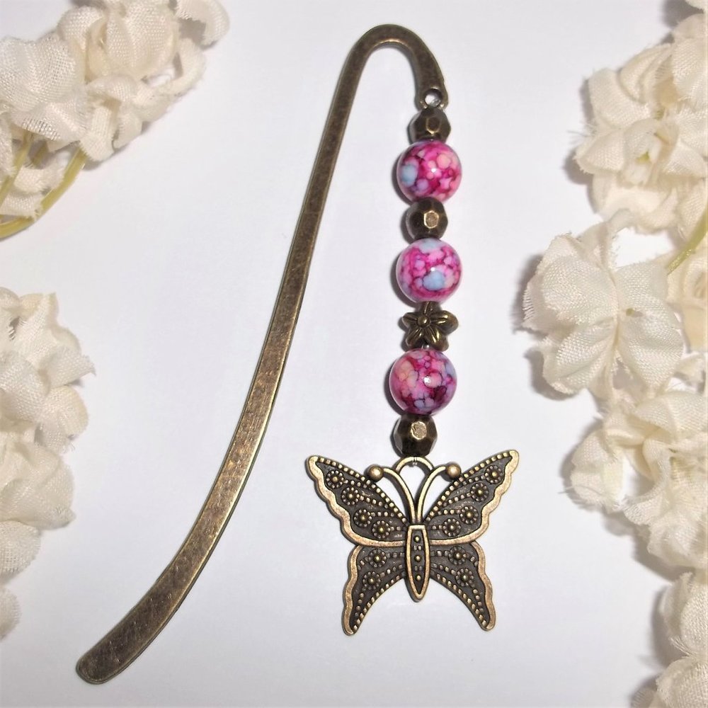 New! Bookmark Butterfly Boho Bookmarker Book Mark Marker Gift Idea Reading 8209 - Picture 1 of 8